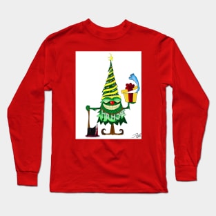 Naughty Christmas Tree Long Sleeve T-Shirt